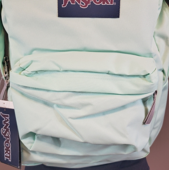 Jansport Superbreak Brooke Green/Mint Backpack - Picture 3 of 8